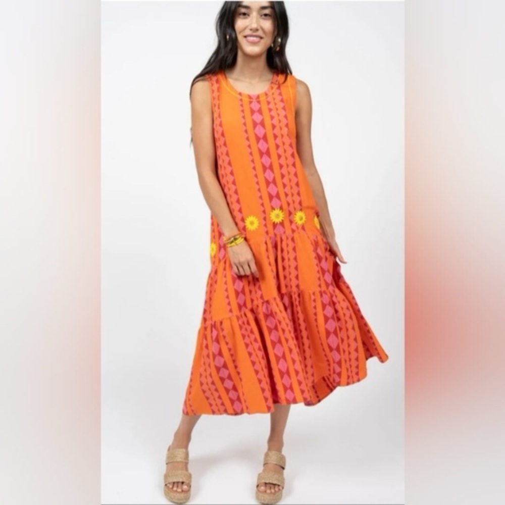 Uncle Frank | Dresses | Uncle Frank Ivy Jane Daisy Crazy Hi Low Cotton Dress